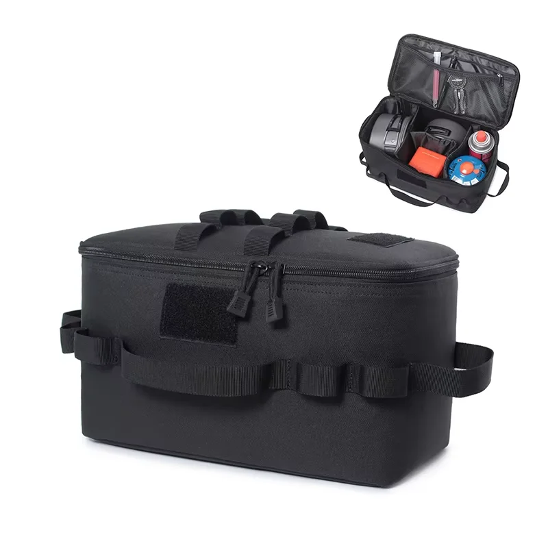 Camping Cooking Organizer - Outdoor-Camping-Gastank-Aufbewahrungstasche, große Kapazität, Werkzeugtasche für Erdnägel,
